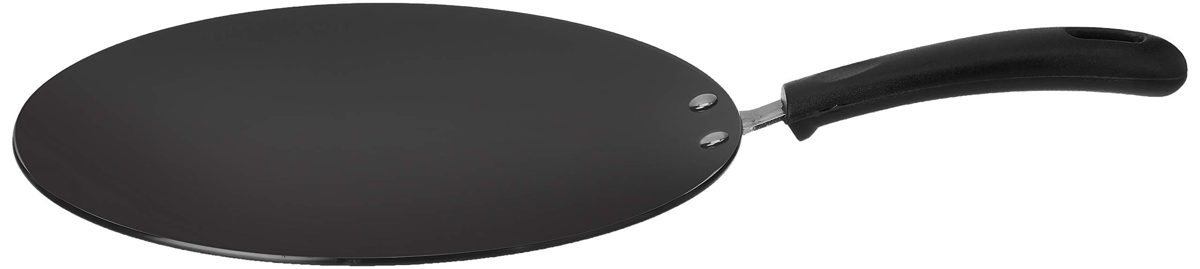 Amazon Brand - Solimo Hard Anodized Roti Tawa with Bakelite Handle (23cm, 3mm thickness)