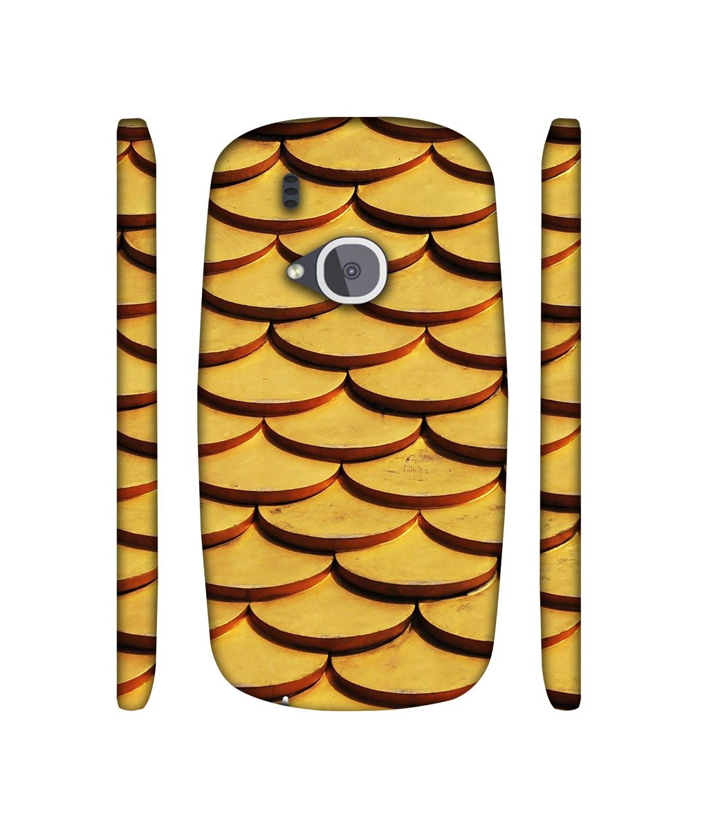Amazon Brand - Solimo Designer Wooden Semi Circle Texture 3D Printed Hard Back Case Mobile Cover for Nokia 3310