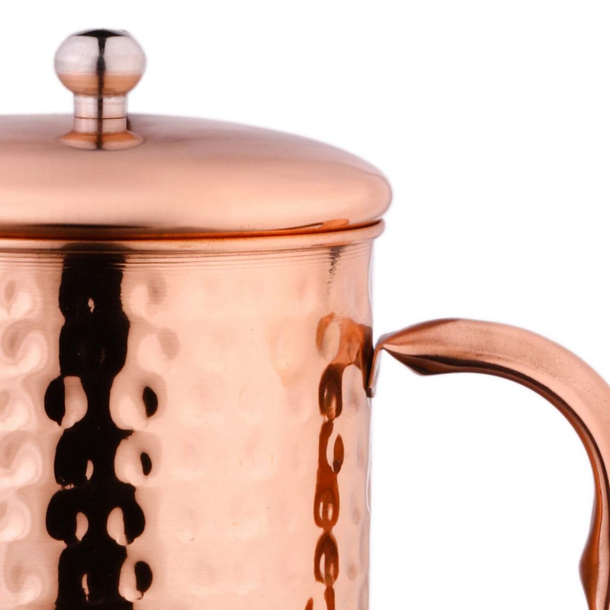 Amazon Brand - Solimo Copper Jug (Hammered, 1750ml)