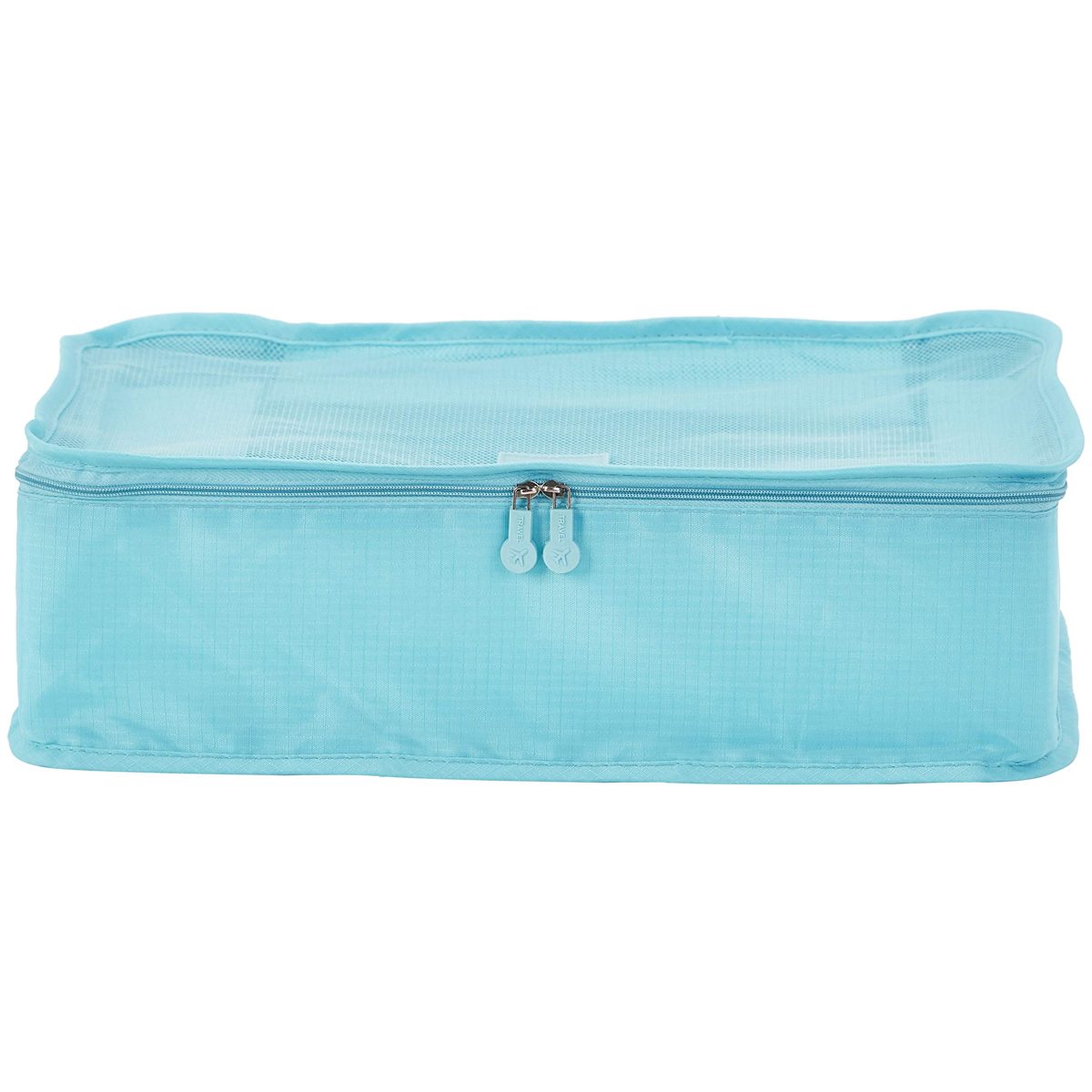 Amazon Brand - Solimo 6 Piece Fabric Travel Organiser,Â Light Blue