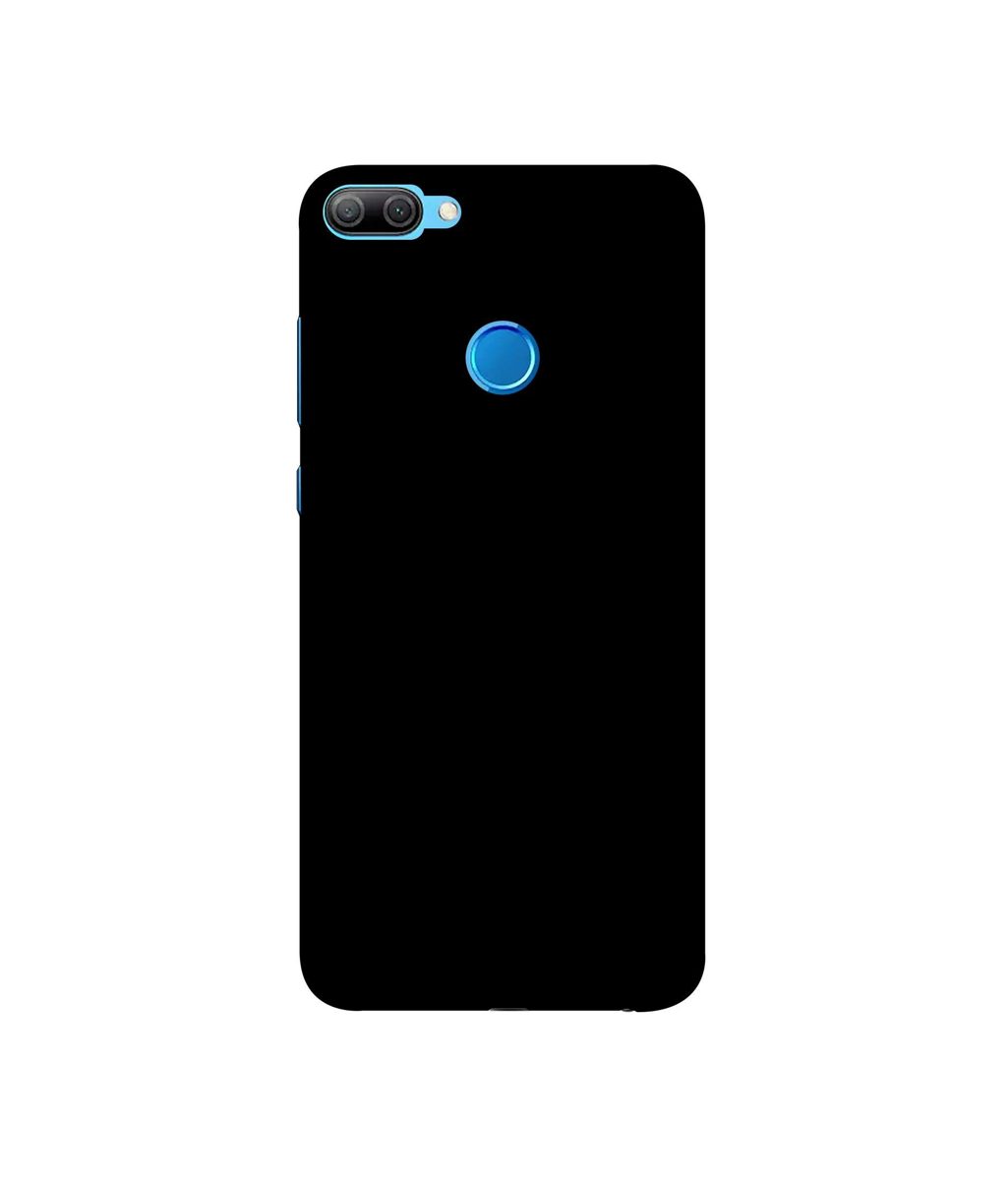 Amazon Brand - Solimo Designer Solid Black 3D Printed Hard Back Case Mobile Cover for Honor 9N