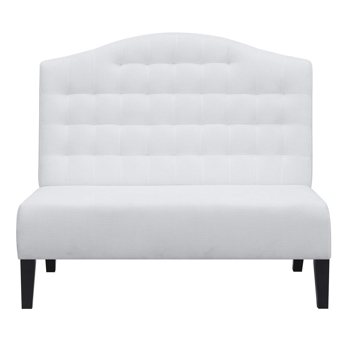 Ravenna Home Rai Tufted Arched Armless Loveseat Bench Settee
