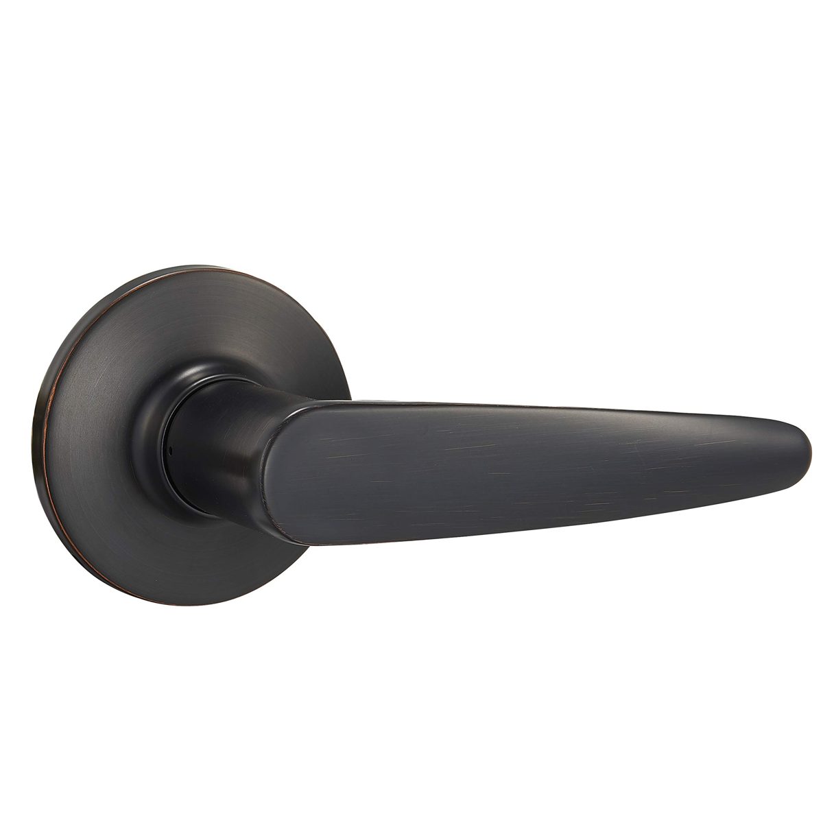AmazonBasics Cambridge Door Lever - Passage - Oil Rubbed Bronze