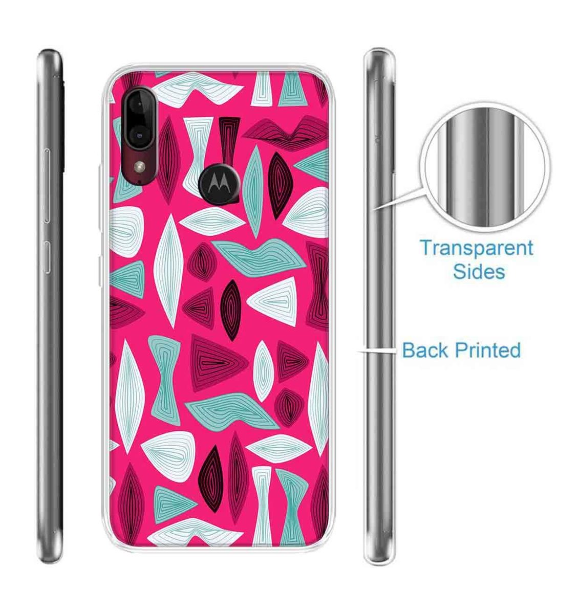 Amazon Brand - Solimo Designer Multicolor illustrate Design Printed Soft Back Case Mobile Cover for Motorola Moto E6s / Motorola Moto E6 Plus
