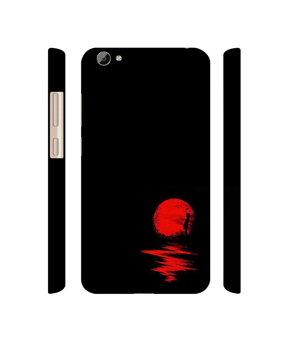Amazon Brand - Solimo Designer Red Moon 3D Printed Hard Back Case Mobile Cover for Vivo Y66
