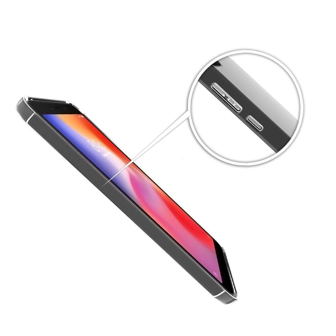 Amazon Brand - Solimo Mobile Cover (Soft & Flexible Back Case) for Redmi 6A (Transparent)
