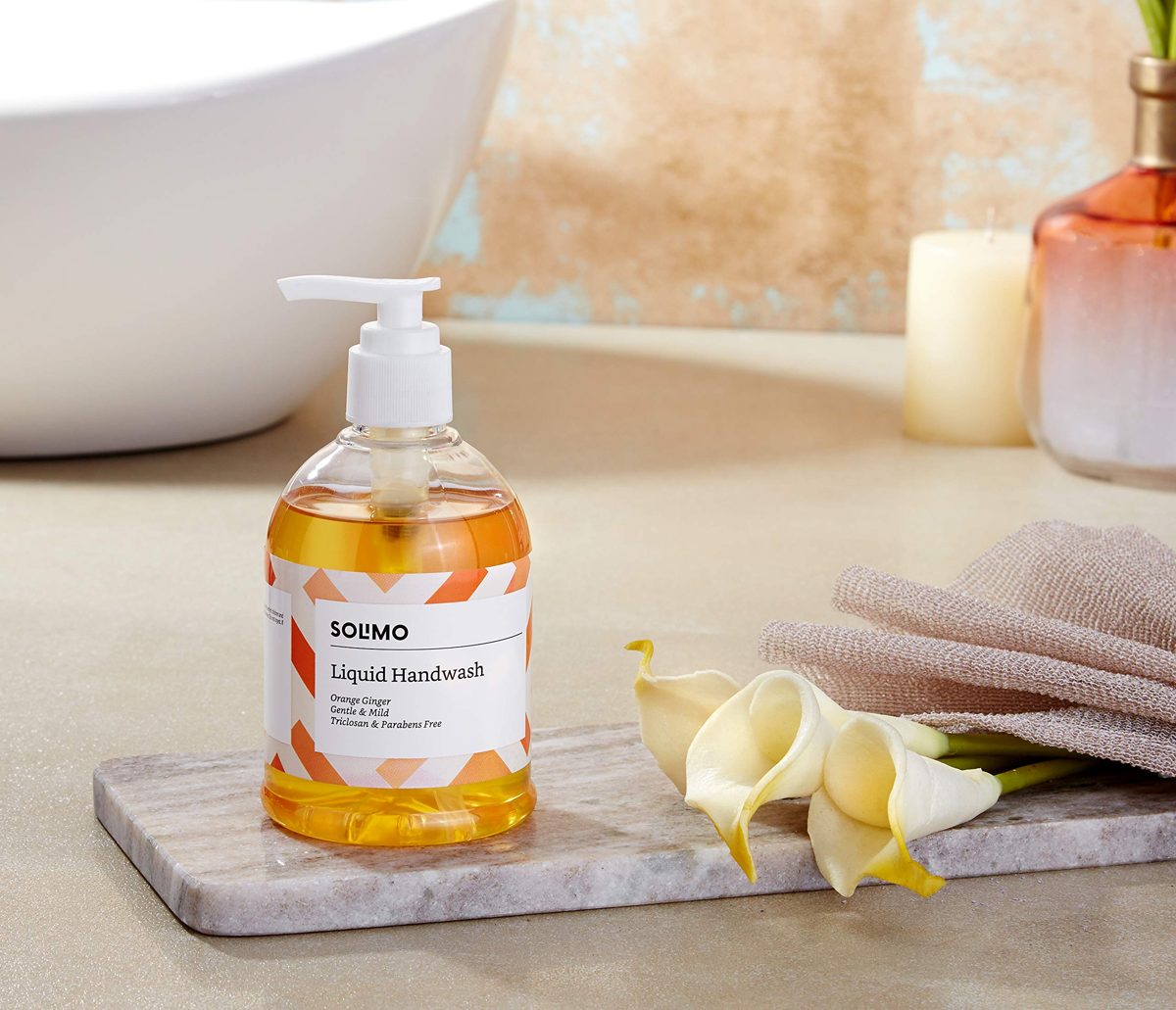 Amazon Brand - Solimo Handwash Liquid, Orange Ginger - 250 ml