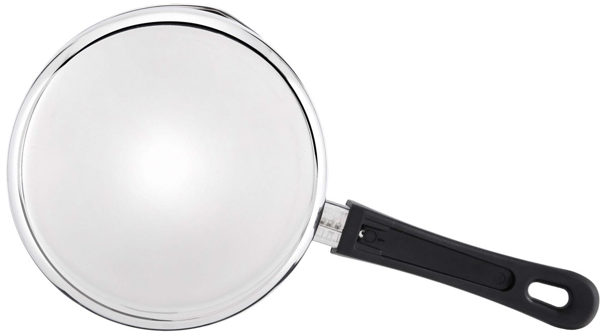 Amazon Brand - Solimo 3-Piece Stainless Steel Sauce Pan Set