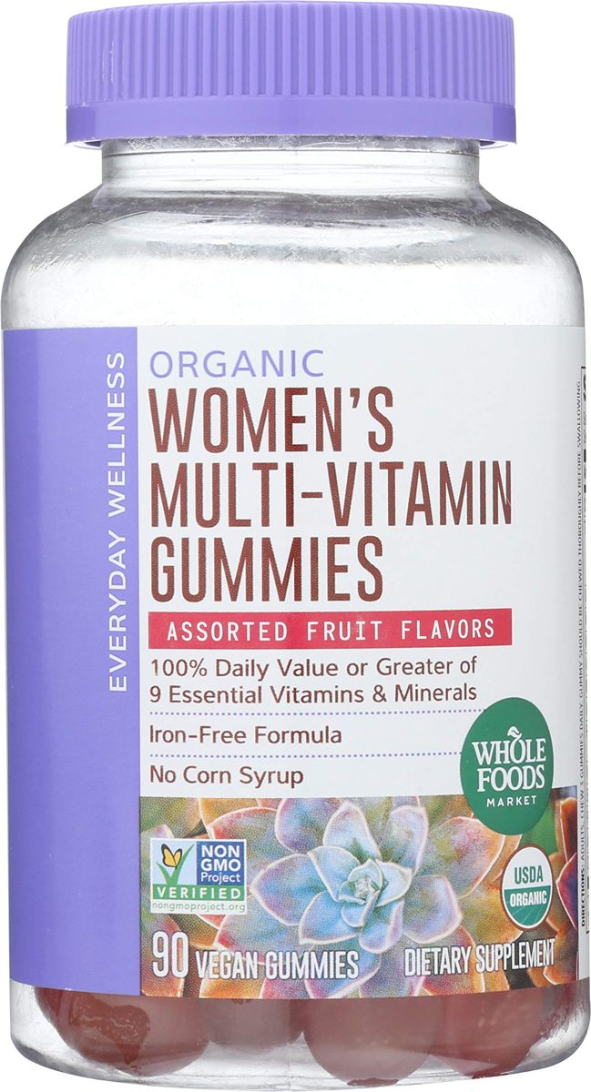 WHOLE FOODS MARKET Organic Multi for Women Gummy, 90 CT