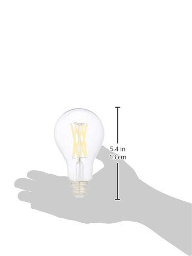 AmazonBasics FG-03800 A21 100WE LED 6-Pack, Clear, Daylight