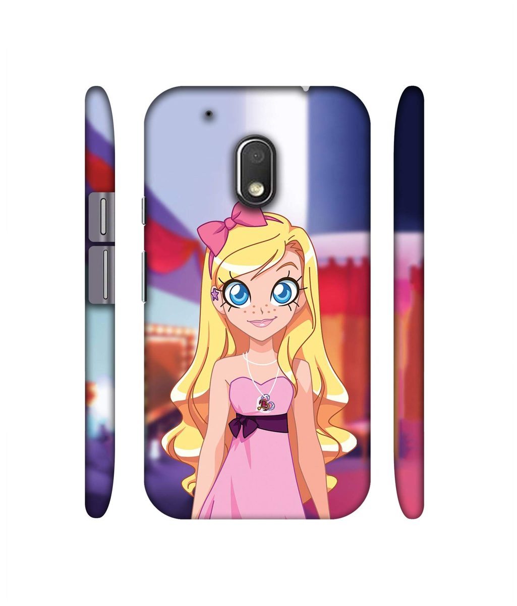 Amazon Brand - Solimo Designer Small Princess Vector 3D Printed Hard Back Case Mobile Cover for Motorola Moto G4 Play