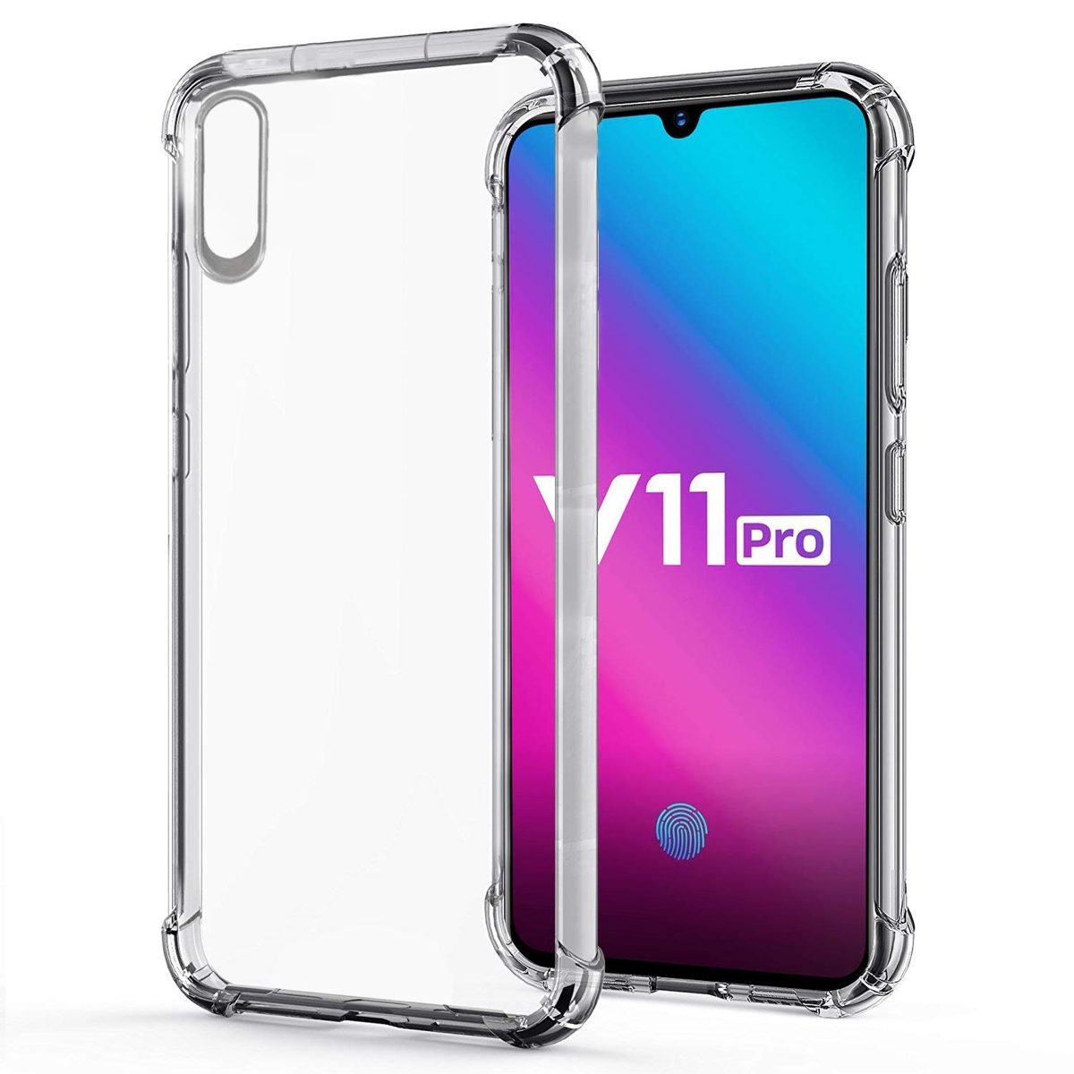 Amazon Brand - Solimo Soft & Flexible Back Phone Case for Vivo V11 Pro (Transparent)