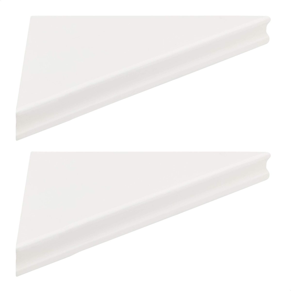 AmazonBasics Corner Shelves - 16-Inch, White, 2-Pack