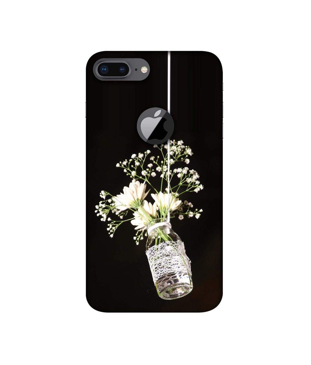Amazon Brand - Solimo Designer Hanging Flowerpot 3D Printed Hard Back Case Mobile Cover for Apple iPhone 8 Plus (with Logo Cut)