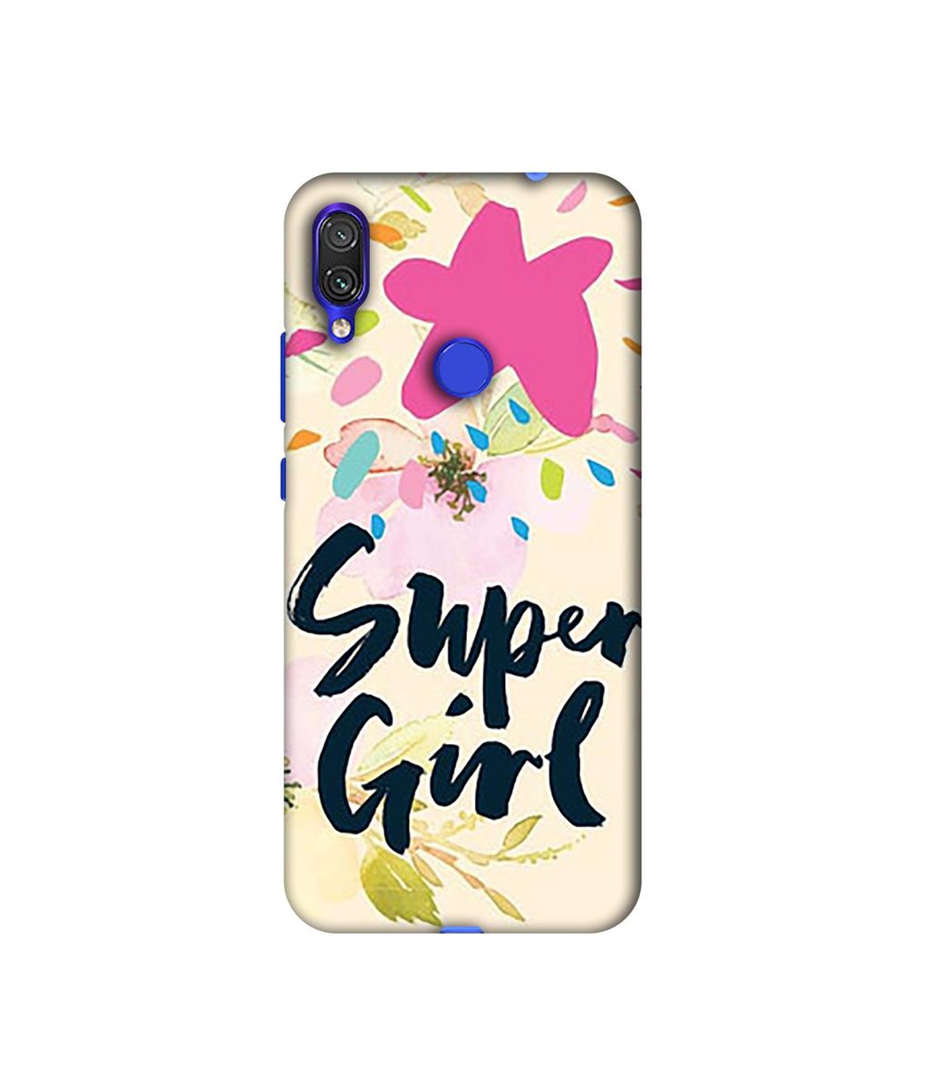 Amazon Brand - Solimo Designer Super Girl 3D Printed Hard Back Case Mobile Cover for Xiaomi Redmi Note 7 Pro