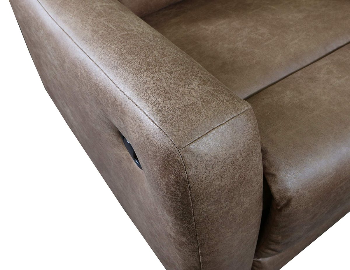 Ravenna Home Viewridge Upholstered Recliner Chair, 42"W, Brown