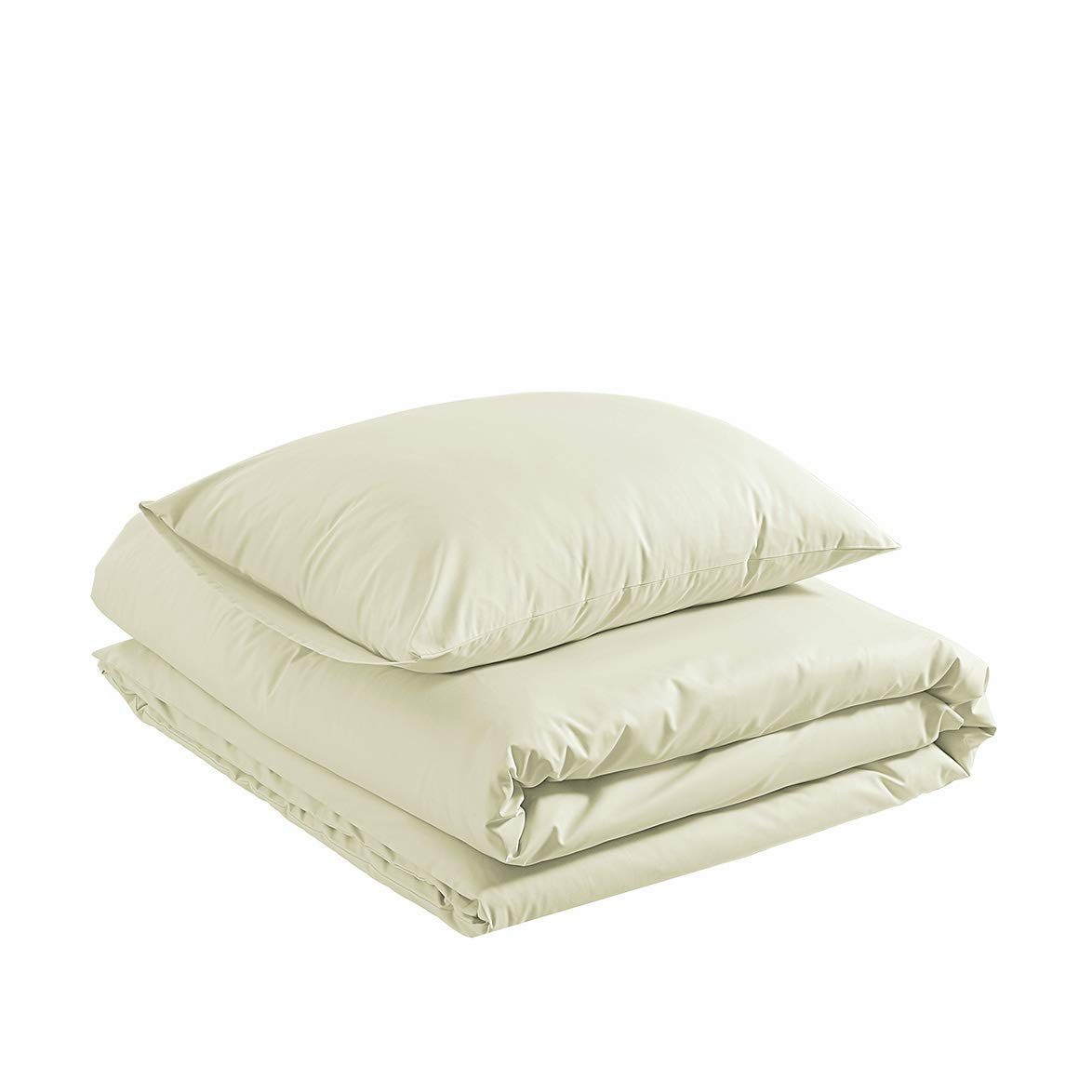 AmazonBasics Organic Cotton Vintage-Wash Frayed Hem Percale Sheet Set, Linen