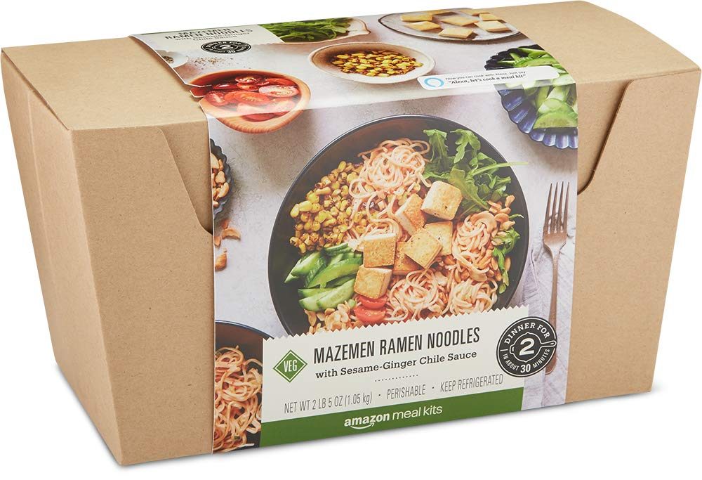 AMAZON Mazemen Ramen Noodles with Sesame Ginger Chile Sauce, 37 OZ