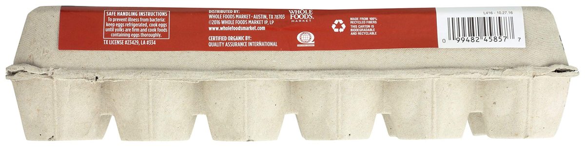 365 EVERYDAY VALUE Organic Brown Extra Large Grade A Eggs, 12 CT