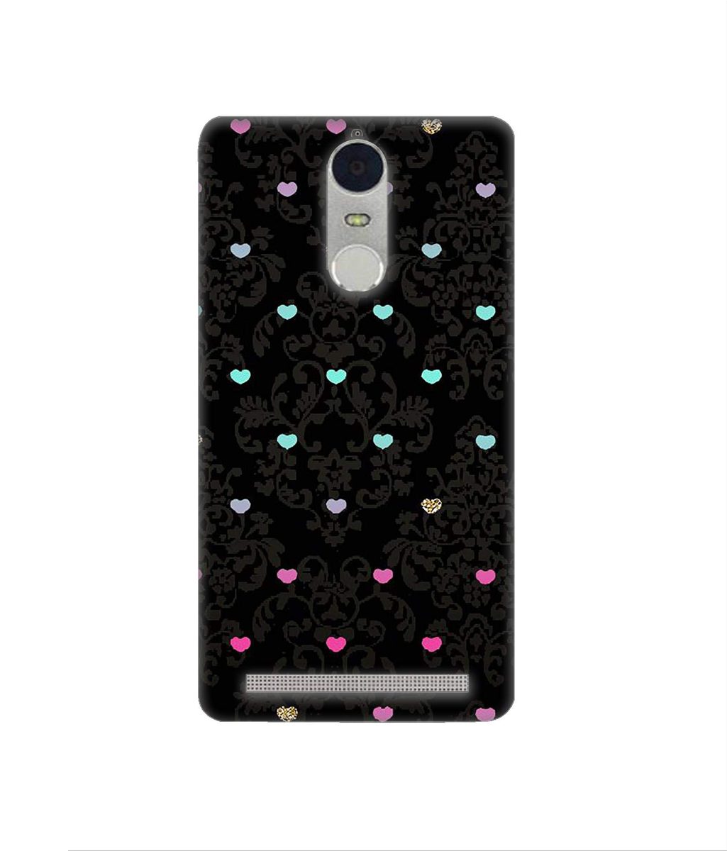 Amazon Brand - Solimo Designer Heart Texture 3D Printed Hard Back Case Mobile Cover for Lenovo K5 Note