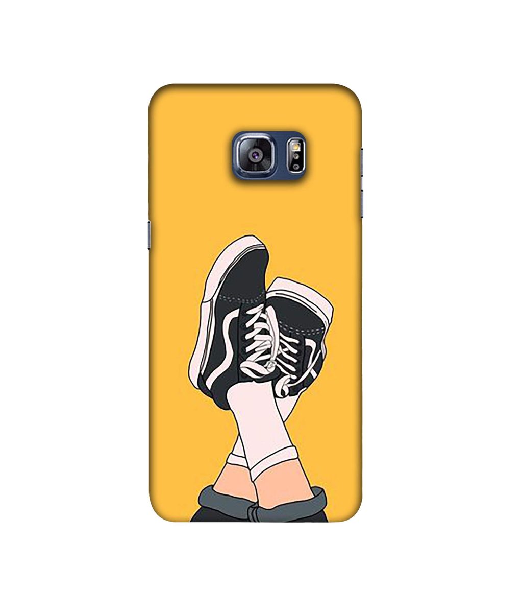 Amazon Brand - Solimo Designer Boy Shoes Pattern 3D Printed Hard Back Case Mobile Cover for Samsung Galaxy S6 Edge Plus