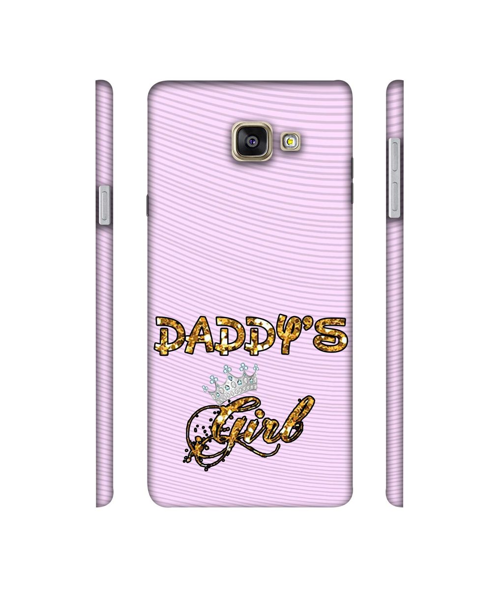 Amazon Brand - Solimo Designer Daddy's Girl in Glitter Pattern 3D Printed Hard Back Case Mobile Cover for Samsung Galaxy A7 (2016)