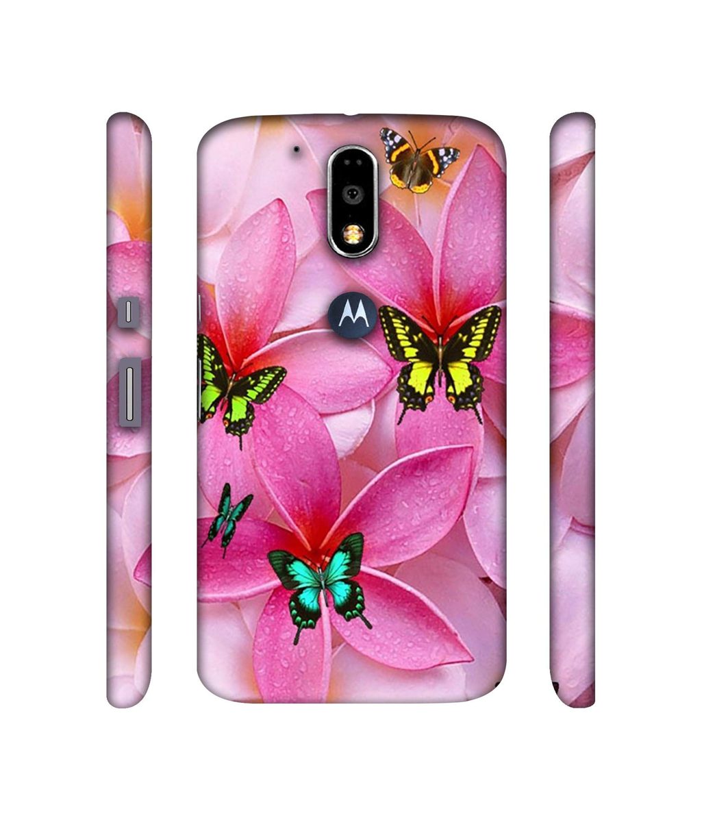 Amazon Brand - Solimo Designer B-Butterflies 3D Printed Hard Back Case Mobile Cover for Motorola Moto G4 Plus (with Logo Cut)