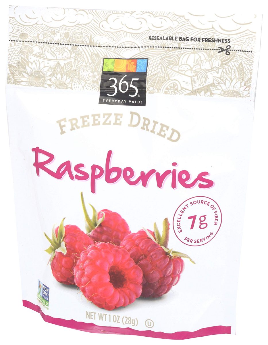 365 Everyday Value, Raspberries, Freeze Dried, 1 oz