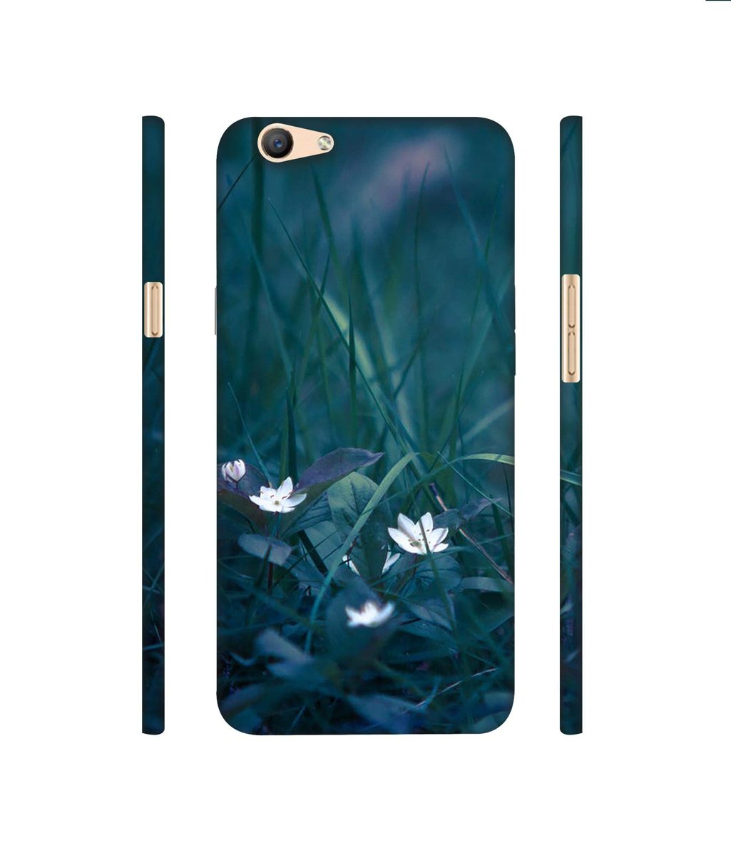 Amazon Brand - Solimo Designer White Flower 3D Printed Hard Back Case Mobile Cover for Oppo F1s