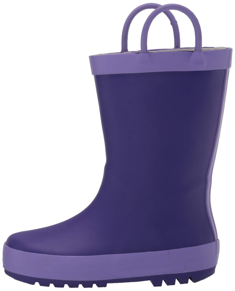 Amazon Essentials Harper Rain Boot, Purple, 9 Toddler