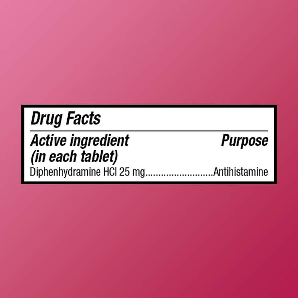 Amazon Basic Care Allergy Relief, Diphenhydramine HCl Tablets 25 mg, Antihistamine, 400 Count