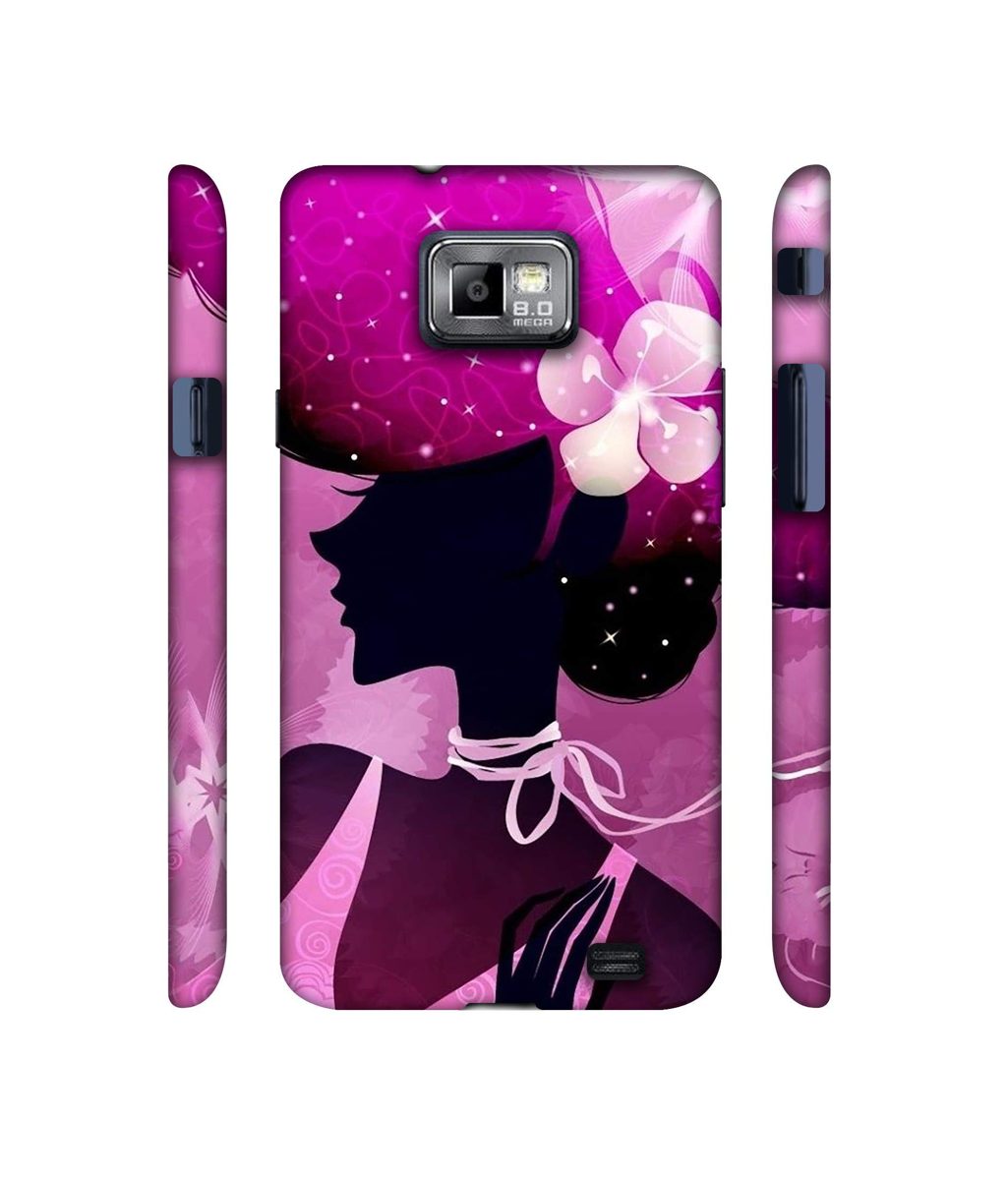 Amazon Brand - Solimo Designer Lady Vectors 3D Printed Hard Back Case Mobile Cover for Samsung Galaxy S2