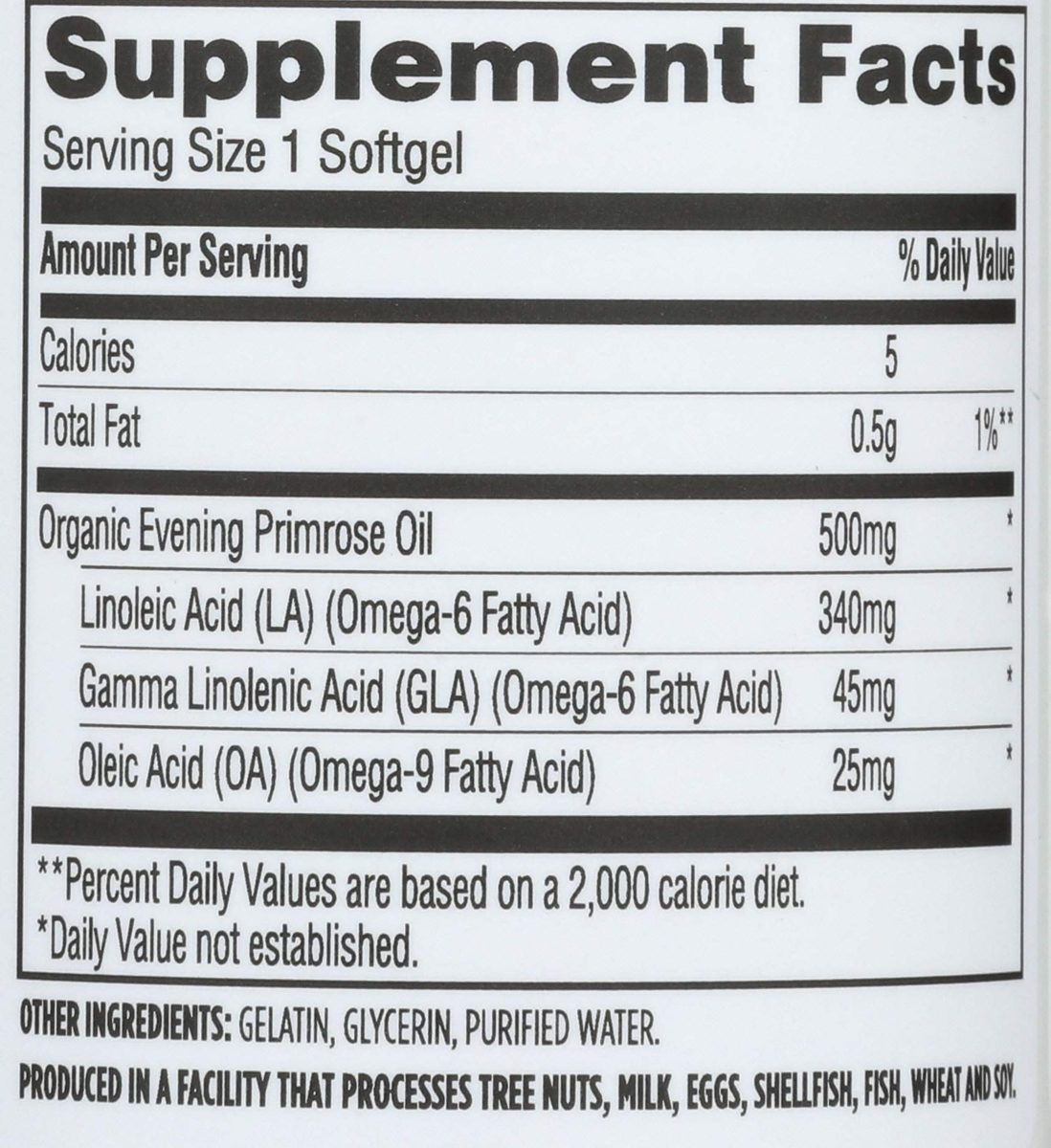 Whole Foods Market, Evening Primrose Oil 500 mg, 120 ct