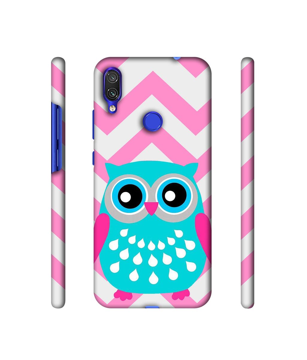 Amazon Brand - Solimo Designer Sky Blue Owl 3D Printed Hard Back Case Mobile Cover for Xiaomi Redmi Note 7 Pro