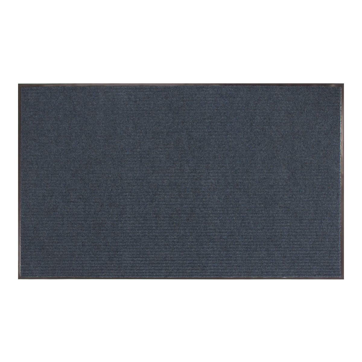 AmazonBasics Poly Linear-Rib Commercial Carpet Vinyl-Backed Mat 3X4 Blue