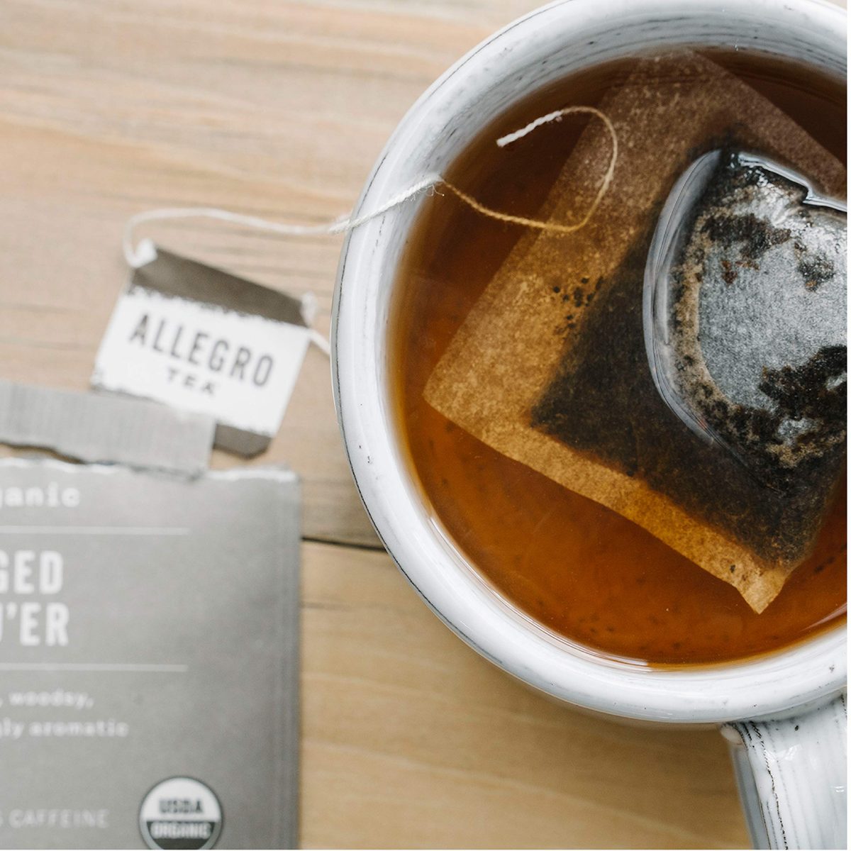 Allegro Tea, Organic Aged Pu'er Tea Bags, 20 ct