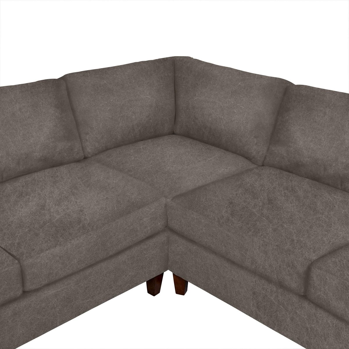 Amazon Brand – Stone & Beam Andover Modern Left L-Sectional Sofa, 124"W, Pewter