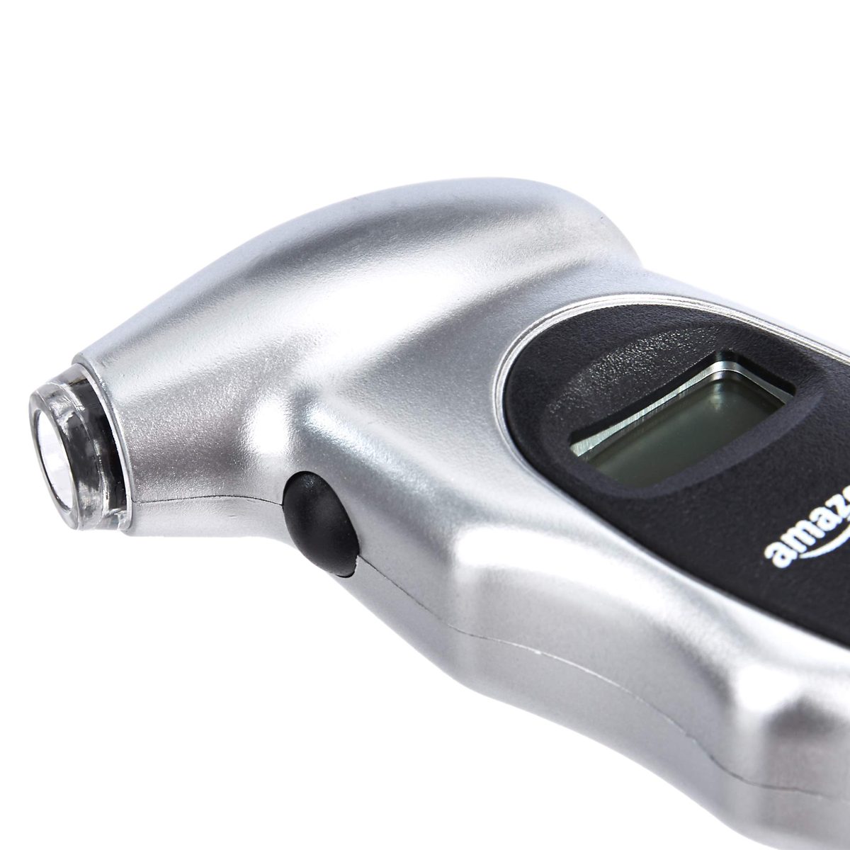 AmazonBasics Digital Tire Pressure Gauge - Silver, 2-Pack