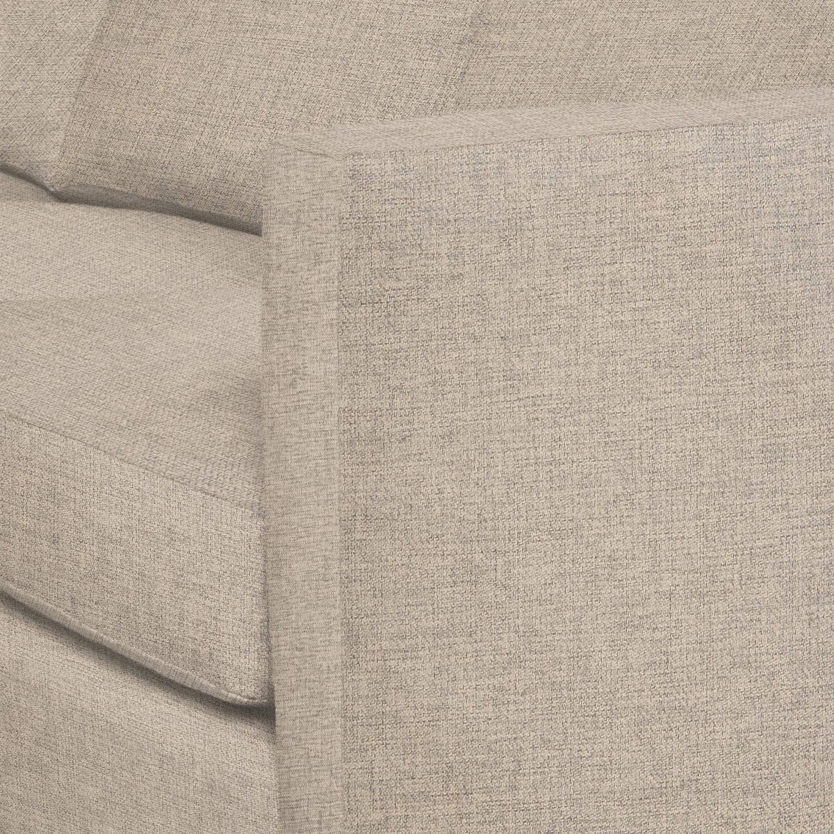 Amazon Brand – Stone & Beam Andover Modern Right U-Sectional Sofa, 134"W, Grey Linen