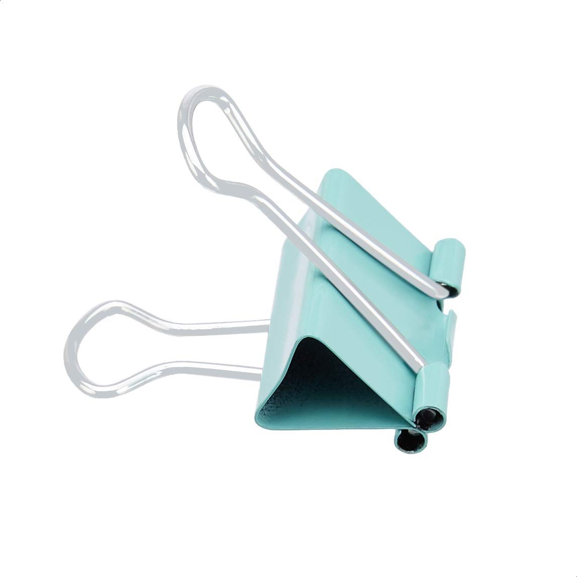 AmazonBasics Coloured Binder Clips, Pack of 60 (Assorted Sizes)
