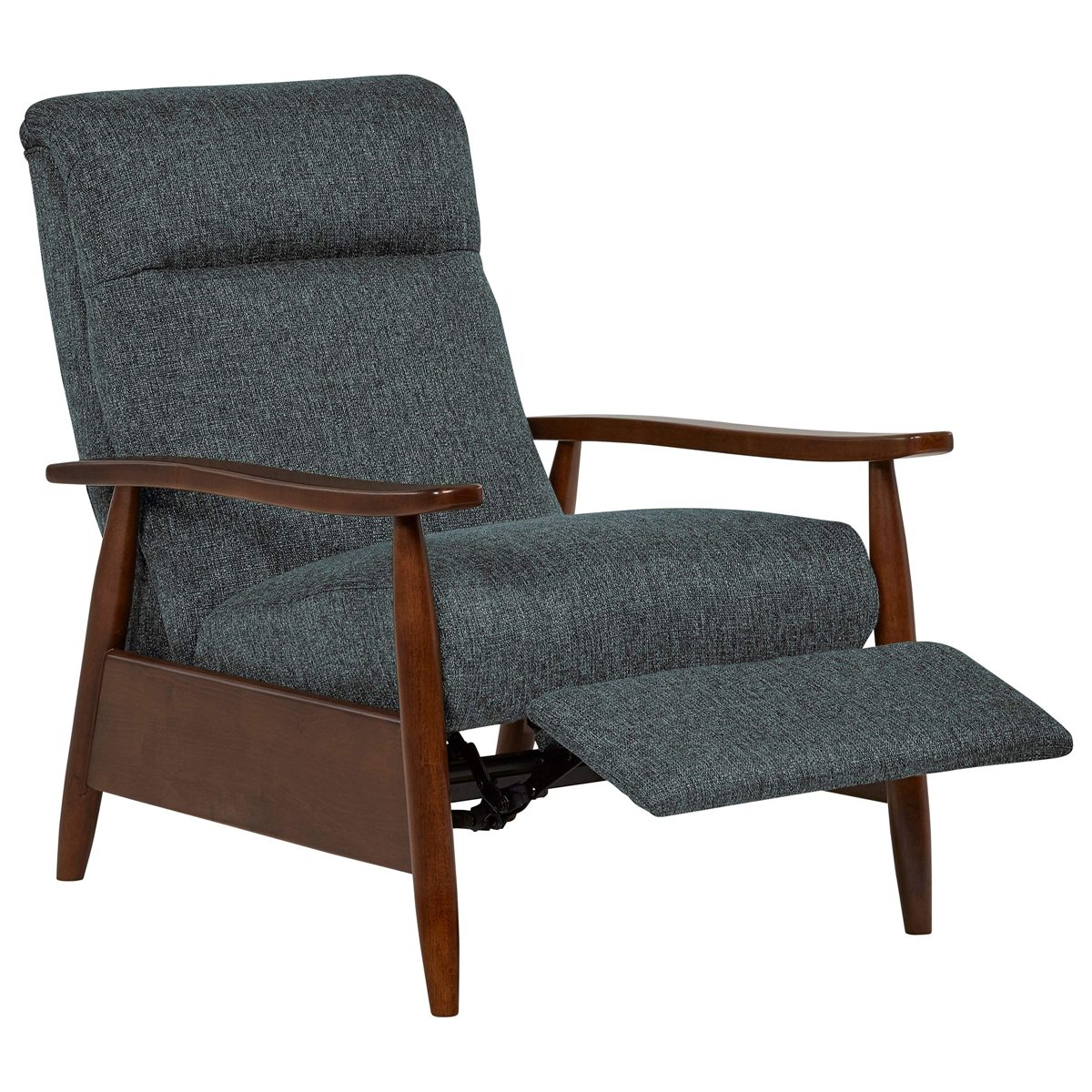 Amazon Brand – Stone & Beam Clayton Reclining Contemporary Fabric Living-Room Chair, 30"W, Blue