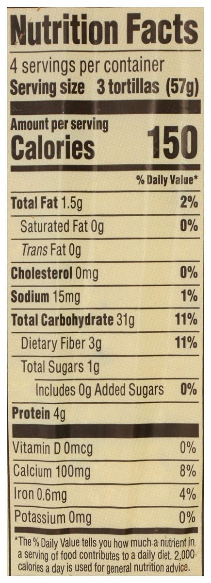 365 EVERYDAY VALUE Organic Stone Ground Corn Tortilla, 8 OZ