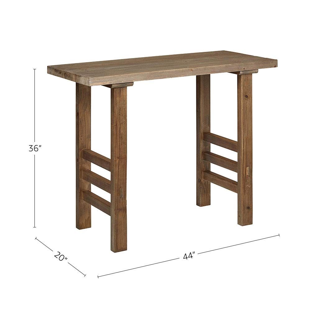 Amazon Brand – Stone & Beam Reclaimed Wood Ladder-Rung Counter-Height Dining Table Bar, 36"H x 44"L, Fir