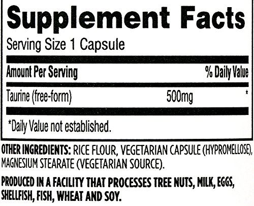 Whole Foods Market, Taurine 500mg, 60 ct