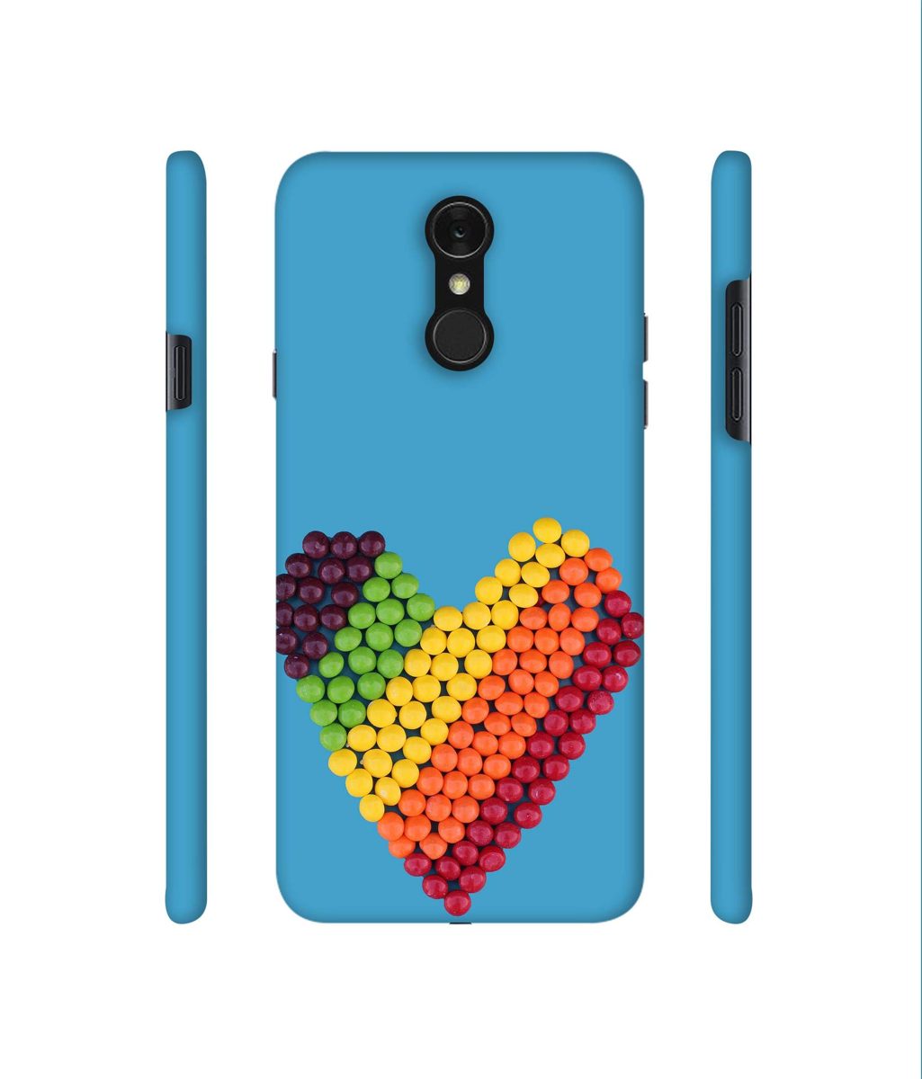 Amazon Brand - Solimo Designer Ball Heart 3D Printed Hard Back Case Mobile Cover for LG Q7