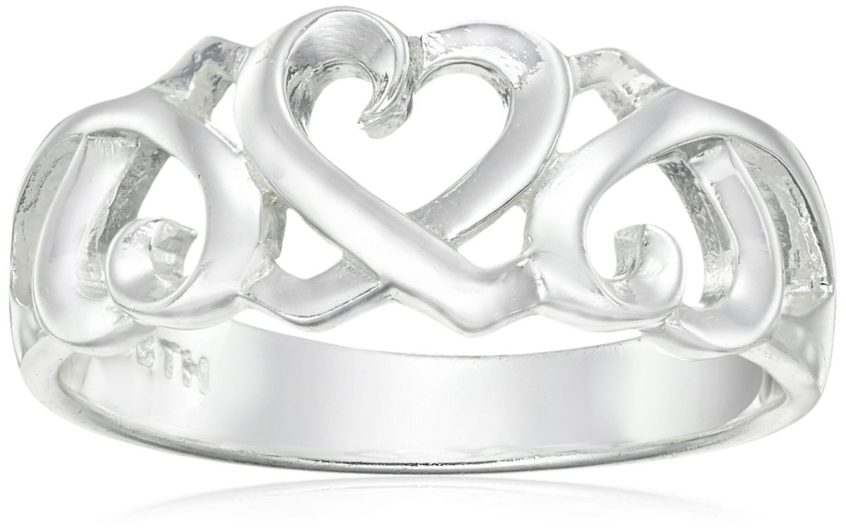 [Find] Amazon Collection Sterling Silver 8 mm tuisutoha-toringu, Size 7