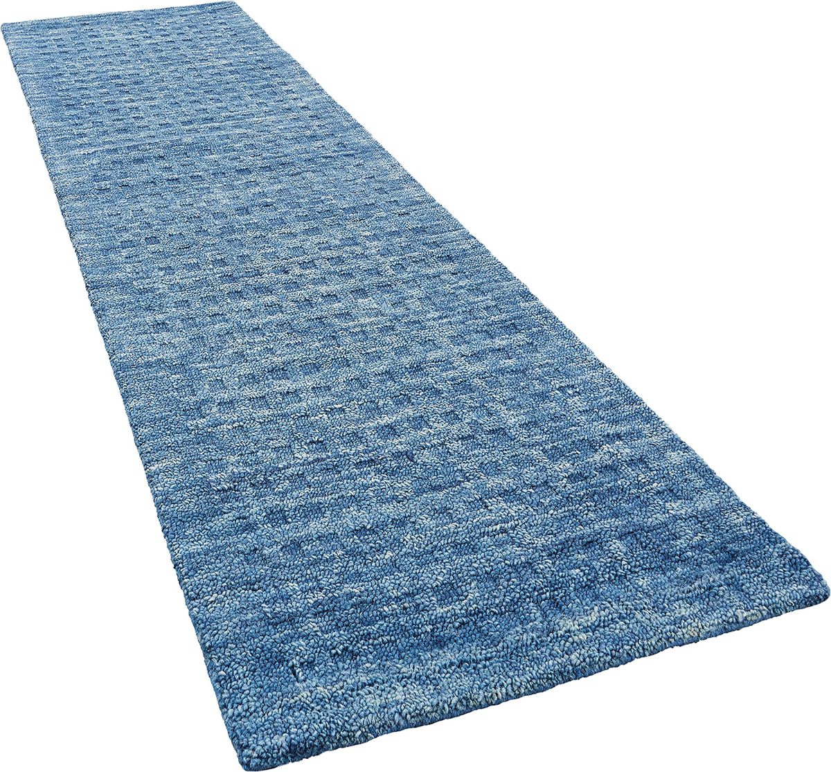 Amazon Brand – Stone & Beam Casual Geometric Wool Runner Rug, 8' x 2' 3", Green