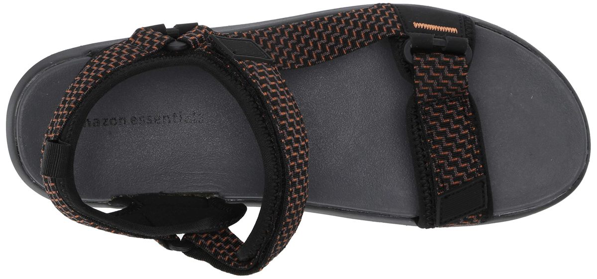 Amazon Essentials Men's Sandal, Black, 13 Medium US