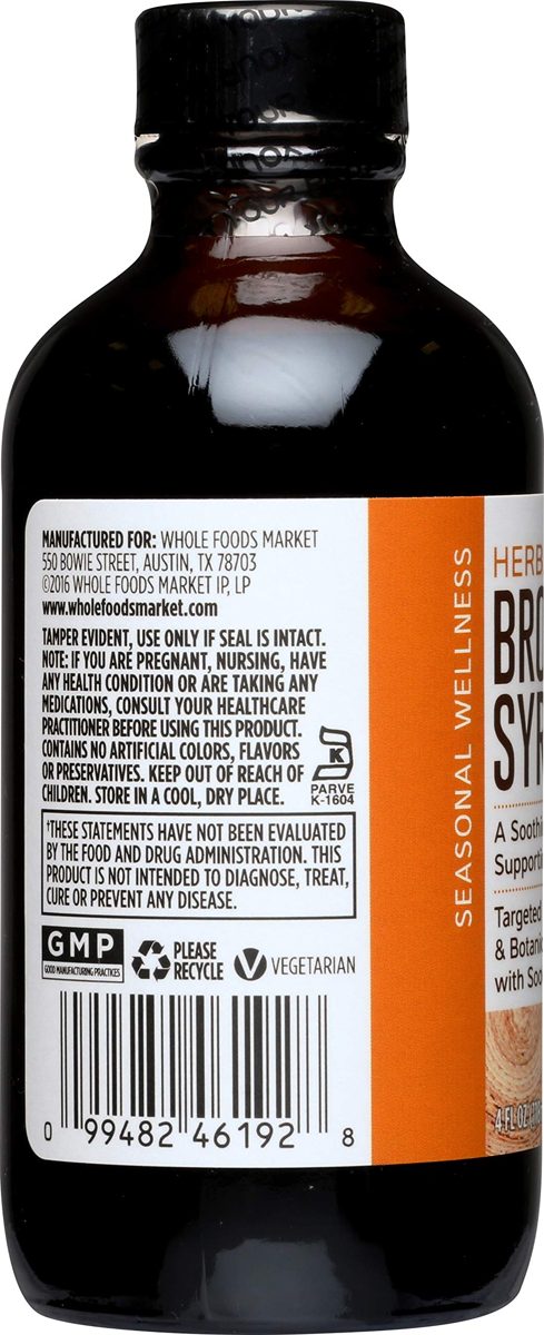 Whole Foods Market, Bronchial Syrup, 4 fl oz