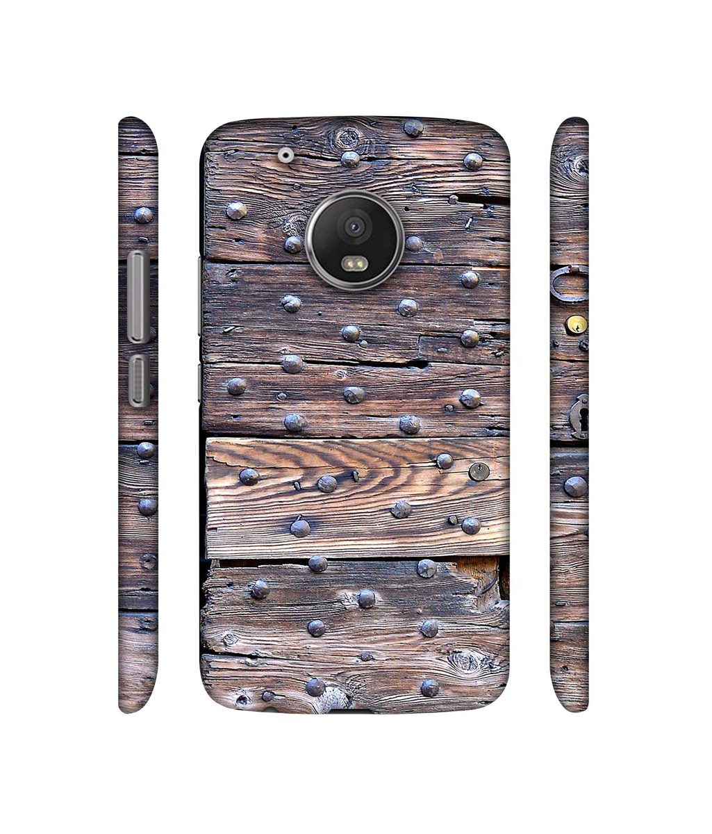 Amazon Brand - Solimo Designer Wooden Blocks Check 3D Printed Hard Back Case Mobile Cover for Motorola Moto G5
